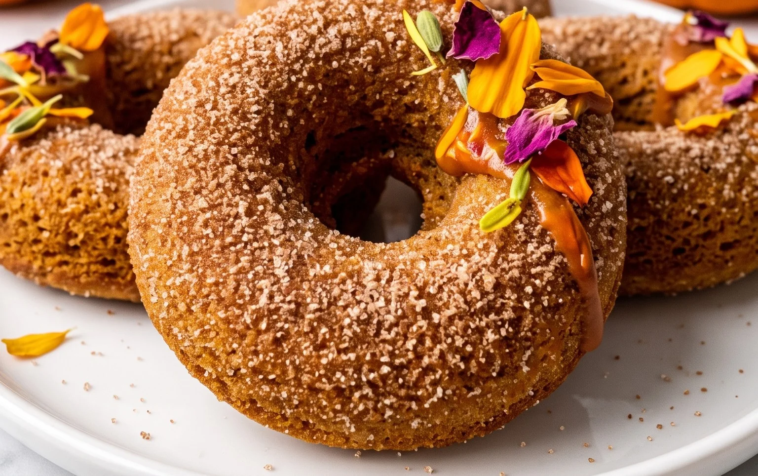 Pumpkin Cinnamon Sugar Donuts