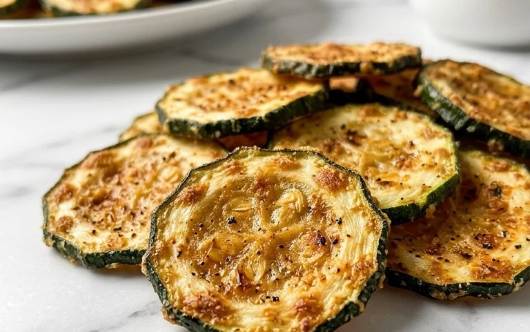 Healthy Baked Zucchini Chips Crispy & Easy Snack
