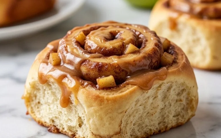 Easy Caramel Apple Cinnamon Rolls Recipe