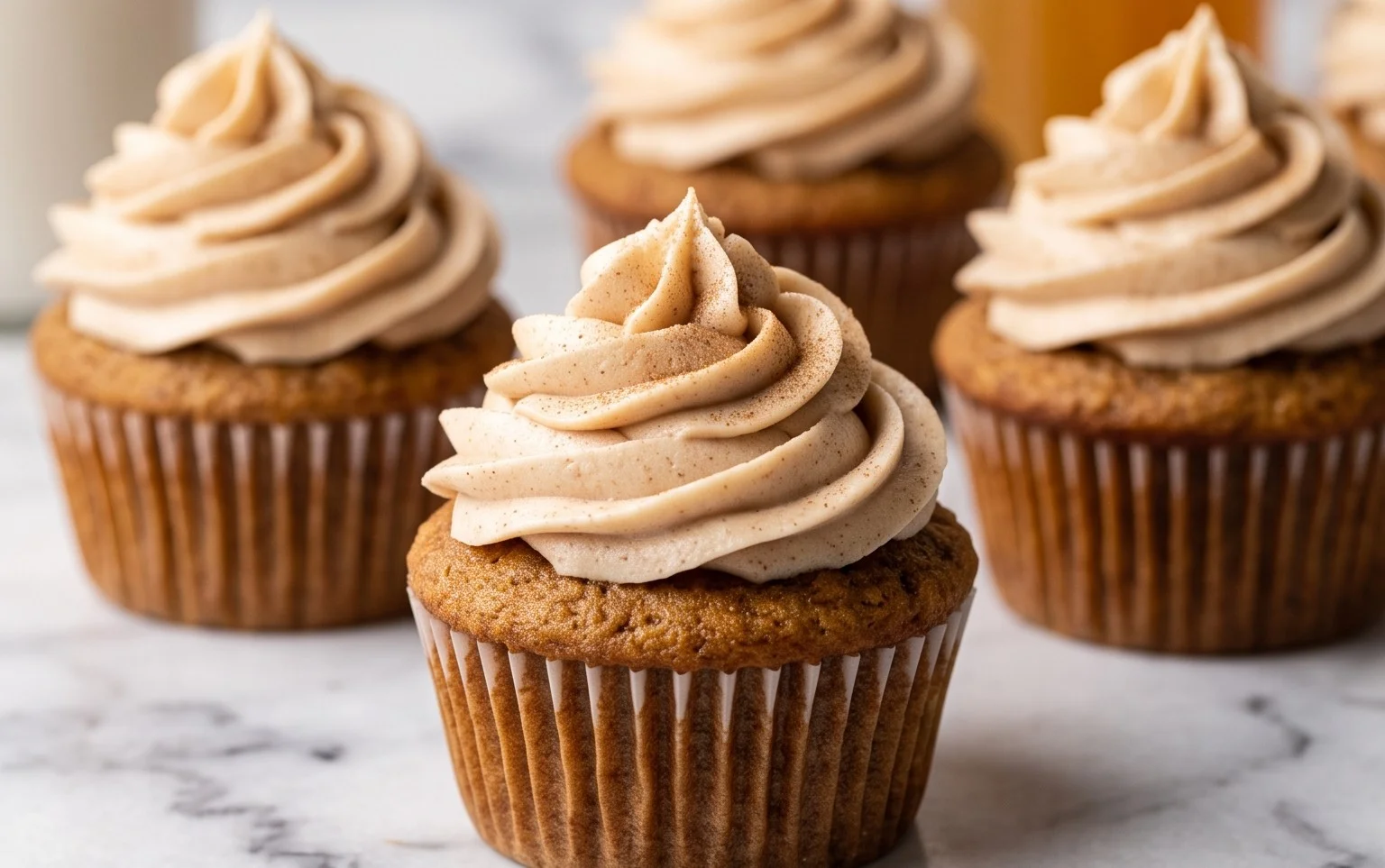 Gluten-Free Apple Cider Cupcakes Spiced Frosting